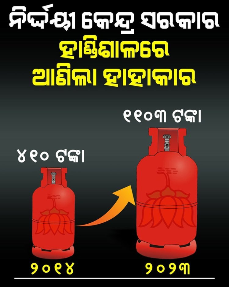 ଗ୍ୟାସ ଦରବୃଦ୍ଧି ବିରୋଧରେ ରାସ୍ତାକୁ ଓହ୍ଳାଇବ ବିଜେଡି